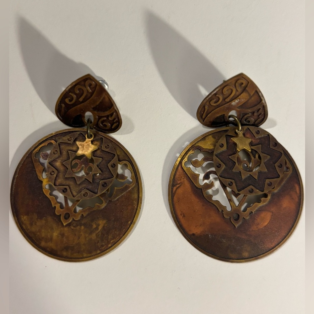 Bohemian Style Circular Earrings